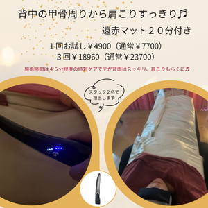 ボディケア　遠赤マット＆EMS,背中スッキリ